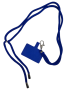 Шнурок для телефона Zibelino Square Badge синий
