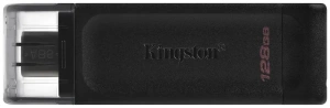 Карта USB3.0 128 GB Kingston DataTraveler 70 Type-C DT70/128GB черный