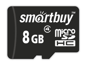 Карта micro-SD 8 GB SMARTBUY (SB8GBSDCL4-01) Class4+ адаптер