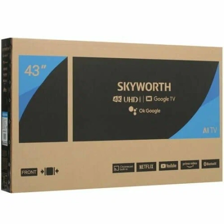 Телевизор 43" SKYWORTH 43SUE9350 UHD SMART безрамочный