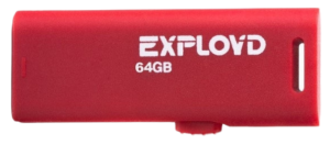 Карта USB2.0 64 GB EXPLOYD EX-64GB-580-красный