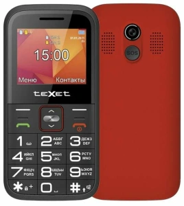 Сотовый телефон TEXET TM-B418 красный