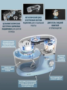 Миксер планетарный MOJO SM-455