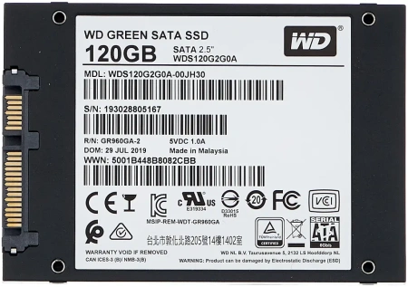 SSD 2,5" SATA 120Gb WD WDS120G2G0A WD Green