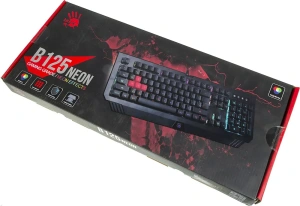 Клавиатура A4 Bloody B125N черный USB Multimedia Gamer LED