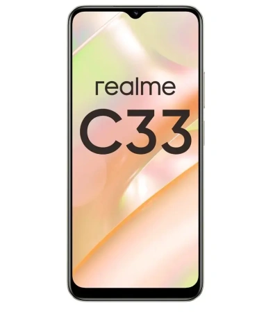 Сотовый телефон REALME C33 32Gb золотистый