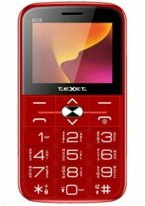 Сотовый телефон TEXET TM-B228 красный