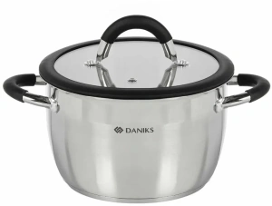 Набор посуды DANIKS "Орландо", кастрюли, нерж., индукция, 6 пр (GS-01435-6SE)