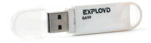 Карта USB2.0 64 GB EXPLOYD 570 белый