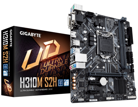 М/П SOC-1151v2 Gigabyte H310M S2H 1.2 2xDDR4 mATX AC`97 8ch(7.1) GbLAN+VGA+