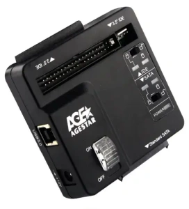 Док станция для HDD AgeStar 3FBCP SATA IDE пластик черный (*9)