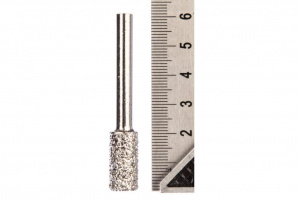 Шарошка алмазная ПРАКТИКА цилиндрическая 10х20мм,хв.6 мм (646-973)