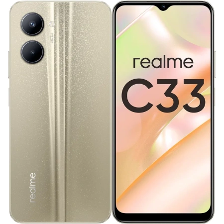 Сотовый телефон REALME C33 32Gb золотистый