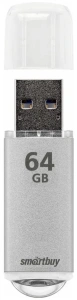 Карта USB2.0 64 GB SMARTBUY V-CUT SILVER