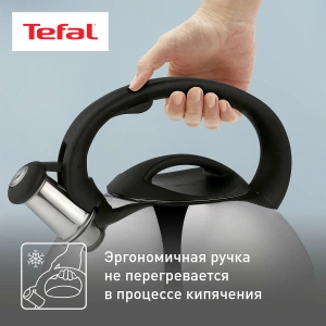 Чайник со свистком Tefal C7922024, нерж., 3 л.