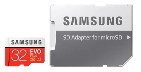 Карта micro-SD 32 Gb SAMSUNG MB-MC32GA/RU EVO PLUS (+ адаптер)