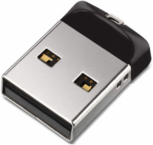 Карта USB2.0 16 GB SANDISK Cruzer Fit SDCZ33-016G-G35 черный