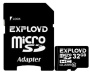 Карта micro-SD 32 GB EXPLOYD Class10+ адаптер