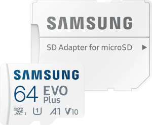 Карта micro-SD 64 GB Samsung SAM-MB-MC64SACN EVO+ 64Gb+SD adapter