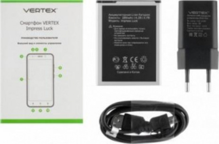 Сотовый телефон Vertex Impress Luck черный