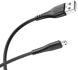 Кабель USB 2.0 A вилка - microUSB 1 м More choice K22m (Black)