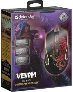 Мышь Defender Venom GM-640L черный 