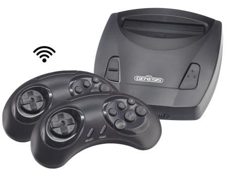 Игровая консоль Retro Genesis Junior Wireless 8Bit (300 игр, беспроводные геймпады, RCA)