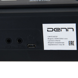 Синтезатор Denn DEK61 mini 61клав.