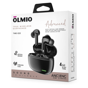 Гарнитура Bluetooth OLMIO TWE-022 черные