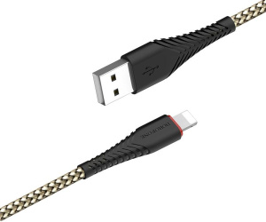 Кабель USB 2.0 A вилка - 8pin 1 м Borofone BX25 2.4A нейлон (Black)