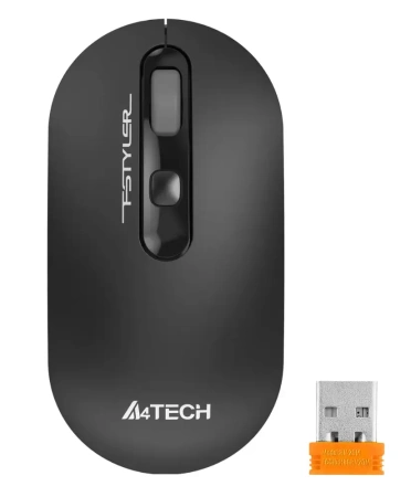 Мышь A4 Fstyler FG20 серый оптическая (2000dpi) беспроводная USB