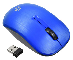 Мышь Oklick 525MW синий оптическая (1000dpi) беспроводная USB