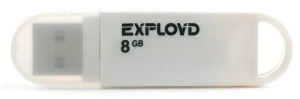 Карта USB2.0 8 GB EXPLOYD 570 белый