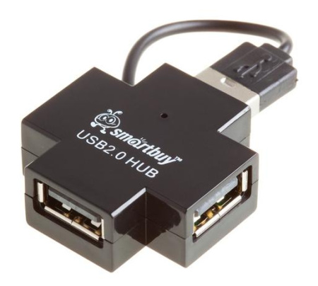 Коммутатор USB2.0 SMARTBUY SBHA-6900-K 4 порта черный