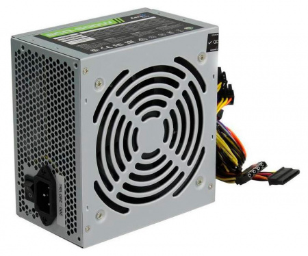 Блок питания Aerocool ATX 500W ECO-500 (24+4pin) 120mm fan 2xSATA RTL