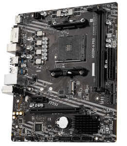 М/П SOC-AM4 MSI A520M-A PRO AMD A520 2xDDR4 mATX AC`97 8ch(7.1) GbLAN RAID+DVI+HDMI