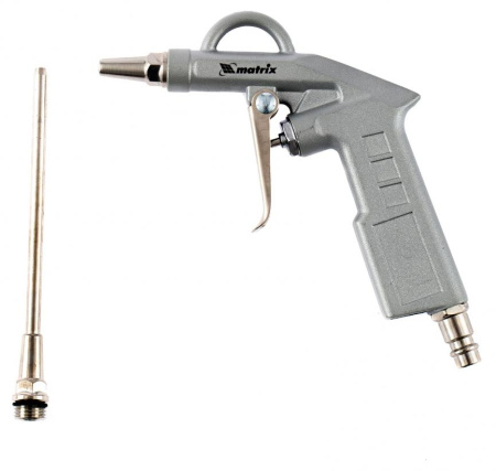 Пистолет продувочный MATRIX с удлиненным соплом, пневматический, 135 мм (57332)