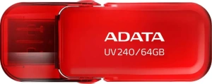 Карта USB2.0 64 GB A-DATA AUV240-64G-RRD USB2.0 красный