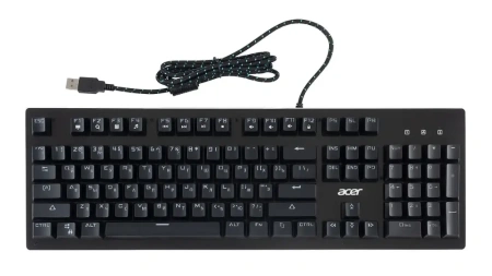 Клавиатура Acer OKW127 LED игровая черный