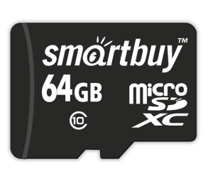 Карта micro-SD 64GB SMARTBUY SB64GBSDCL10-00LE Class10