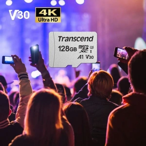 Карта micro-SD 128GB Transcend TS128GUSD300S-A + adapter