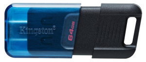 Карта USB3.2 64 GB Kingston DataTraveler 80 M DT80M/64GB Type C черный