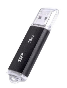 Карта USB2.0 16 GB Silicon Power Ultima U02 SP016GBUF2U02V1K черный