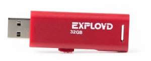 Карта USB2.0 32 GB EXPLOYD 580 красный