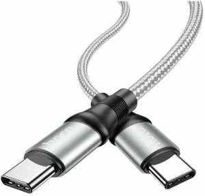 Кабель USB 3.0 Type C - Type C 2 м Hoco X50 серый