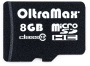 Карта micro-SD 8 GB OLTRAMAX class10+ адаптер SD