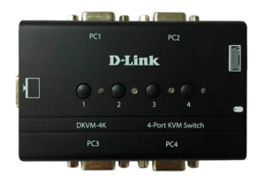 Коммутатор KVM 4-х портовый D-Link DKVM-4K PS/2