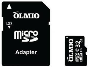 Карта micro-SD 32 GB Olmio Class 10 UHS-I + адаптер