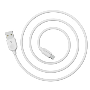 Кабель USB 2.0 A вилка - microUSB 3 м Borofone BX14 (White) R122966