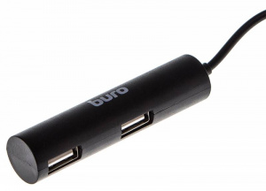 Коммутатор USB2.0 Buro BU-HUB4-0.5R-U2.0 4порт. черный